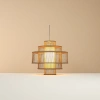 The multi-layered bamboo chandelier in the living room, dining room and bedroom features a simple, modern and light luxury Nordic style Application Scenario